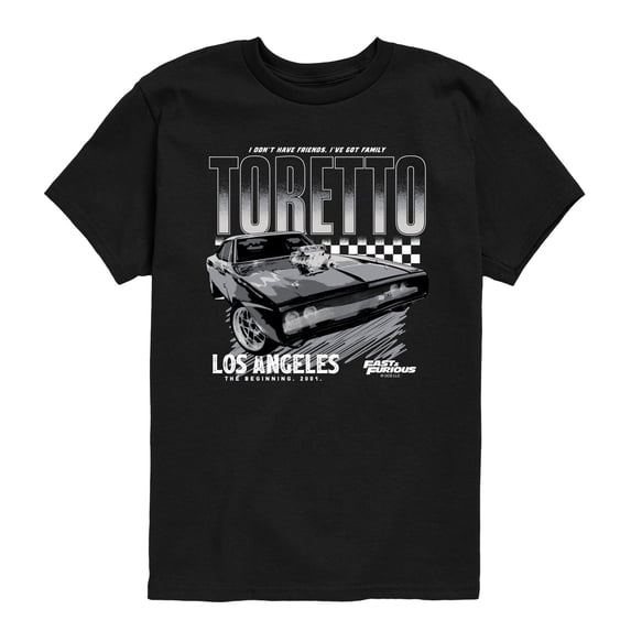 Fast & Furious - Toretto Racing Charger - Youth Boys Short Sleeve Graphic T-Shirt