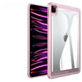 thumbnail image 1 of Hybrid Back Case for iPad Pro 10.5,Slim&Light, - Ultra Slim Clear Transparent Rugged Back Cover with Shockproof Resistant Flexible Soft Transparent TPU Bumper,Pink, 1 of 7