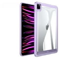 thumbnail image 1 of Hybrid Back Case for iPad Pro 11 2024,Slim&Light, - Ultra Slim Clear Transparent Rugged Back Cover with Shockproof Resistant Flexible Soft Transparent TPU Bumper,Lightpurple, 1 of 7