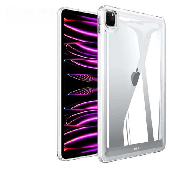 Hybrid Back Case for iPad Pro 11 2024,Slim&Light, - Ultra Slim Clear Transparent Rugged Back Cover with Shockproof Resistant Flexible Soft Transparent TPU Bumper,Transparent
