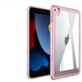 thumbnail image 1 of Hybrid Back Case for iPad mini 5/mini 4,Slim&Light, - Ultra Slim Clear Transparent Rugged Back Cover with Shockproof Resistant Flexible Soft Transparent TPU Bumper,Pink, 1 of 7