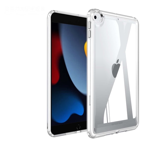 Hybrid Back Case for iPad mini 5/mini 4,Slim&Light, - Ultra Slim Clear Transparent Rugged Back Cover with Shockproof Resistant Flexible Soft Transparent TPU Bumper,Transparent