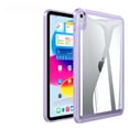 thumbnail image 1 of Hybrid Back Case for iPad mini (6th Generation),Slim&Light, - Ultra Slim Clear Transparent Rugged Back Cover with Shockproof Resistant Flexible Soft Transparent TPU Bumper,Lightpurple, 1 of 7