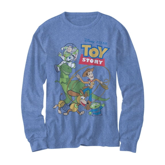 Hybrid Big Boys Toy Story Long Sleeves Graphic T-Shirt Royal Heather M