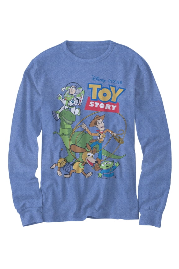 Hybrid Big Boys Toy Story Long Sleeves Graphic T-Shirt Royal Heather XL