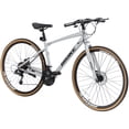 thumbnail image 1 of Hybrid Bikes for Men, Akaber Adults Road Bike, 24-Speed 700C Lightweight Mens Bicycles, Sliver(52cm), 1 of 6