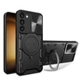 thumbnail image 1 of Hybrid Case for Samsung Galaxy A15, with Rotating Stand Ring Magnetic Magnet Drop Protection Rugged Cover Heavy Duty Phone Case for Samsung Galaxy A15 - Black, 1 of 11