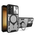 thumbnail image 1 of Hybrid Case for Samsung Galaxy A55, with Rotating Stand Ring Magnetic Magnet Drop Protection Rugged Cover Heavy Duty Phone Case for Samsung Galaxy A55 - Silver, 1 of 11