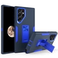 thumbnail image 1 of Hybrid Case for Samsung Galaxy S22 Ultra, Protective Slim Cover Heavy Duty Rugged Shockproof with Kickstand Support Magnetic Car Mount Hard PC Armor Case for Samsung Galaxy S22 Ultra,Black+Navy, 1 of 8
