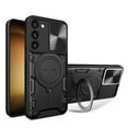 thumbnail image 1 of Hybrid Case for Samsung Galaxy S24, with Rotating Stand Ring Magnetic Magnet Drop Protection Rugged Cover Heavy Duty Phone Case for Samsung Galaxy S24 - Black, 1 of 11