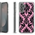 thumbnail image 1 of Shockproof Protective Phone Case Cover for Samsung Galaxy S25 FE, by OneToughShield - Victorian Pink/Black, 1 of 5