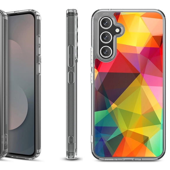 Shockproof Protective Phone Case Cover for Samsung Galaxy S25 FE, by OneToughShield - Polygon