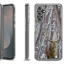 Shockproof Protective Phone Case Cover for Samsung Galaxy S25 FE, by OneToughShield - Deer/Snow/Camo