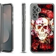 thumbnail image 1 of Shockproof Protective Phone Case Cover for Samsung Galaxy S25 FE, by OneToughShield - Rose Skull, 1 of 5