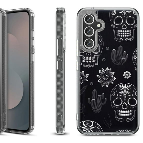Shockproof Protective Phone Case Cover for Samsung Galaxy S25 FE, by OneToughShield - Skull Mix