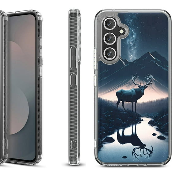 Shockproof Protective Phone Case Cover for Samsung Galaxy S25 FE, by OneToughShield - River Elk