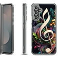 thumbnail image 1 of Shockproof Protective Phone Case Cover for Samsung Galaxy S25 FE, by OneToughShield - Music Notes Colorful, 1 of 5