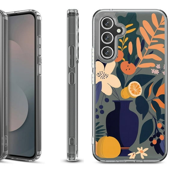 Shockproof Protective Phone Case Cover for Samsung Galaxy S25 FE, by OneToughShield - Flower Art