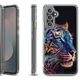 thumbnail image 1 of Shockproof Protective Phone Case Cover for Samsung Galaxy S25 FE, by OneToughShield - Neon Tiger, 1 of 5