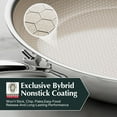 thumbnail image 1 of Hybrid Ceramic Nonstick Fry Pan Set 2 Piece, 9.5 & 11 Inch, Tri-Ply Stainless Steel & Aluminum, All Cooktops, 1 of 8