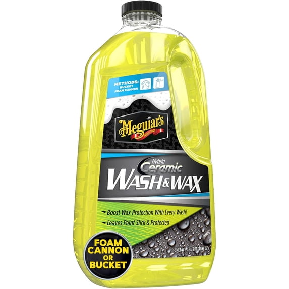Hybrid Ceramic Wash & Wax - Sophisticated Car Gently Cleans and Adds Shine Slickness While Boosting Paint with Extreme Water Beading 48oz