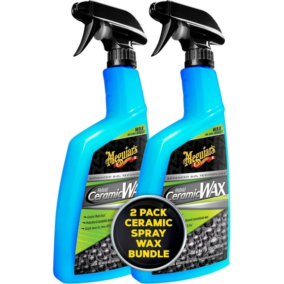 Hybrid Ceramic Wax, Easy-to-Use Spray Wax for Car Detailing with the Superior Protective Power of Advanced SiO2 Hybrid Barrier Technology, 26 Oz Spray Bottle