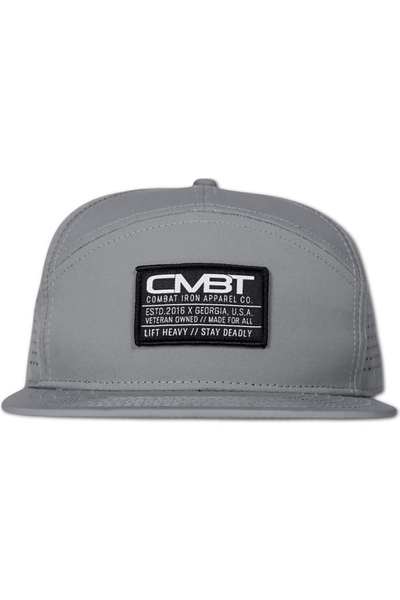 Hybrid CMBT Pro Performance Snapback Hat – Lightweight, Moisture-Wicking Gray Cap