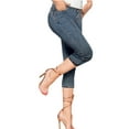 thumbnail image 1 of Hybrid & Co. Women's 17 inch Butt Lift Super Comfy Stretch Denim Capri Jeans, 1 of 2