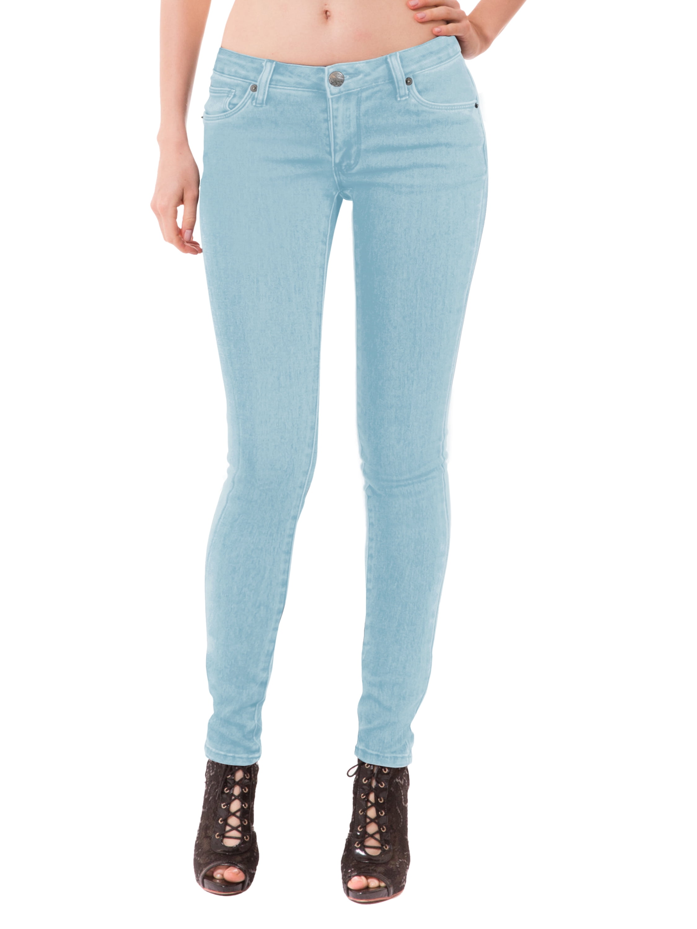 Women's Long Inseam Butt Lift Stretch Jeans