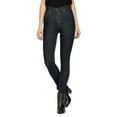 thumbnail image 1 of Hybrid & Company Super Comfy High-Waisted Stretch Women 5 Button Jeans, 1 of 3