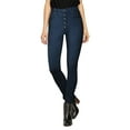 thumbnail image 1 of Hybrid & Company Super Comfy High-Waisted Stretch Women 5 Button Jeans, 1 of 3