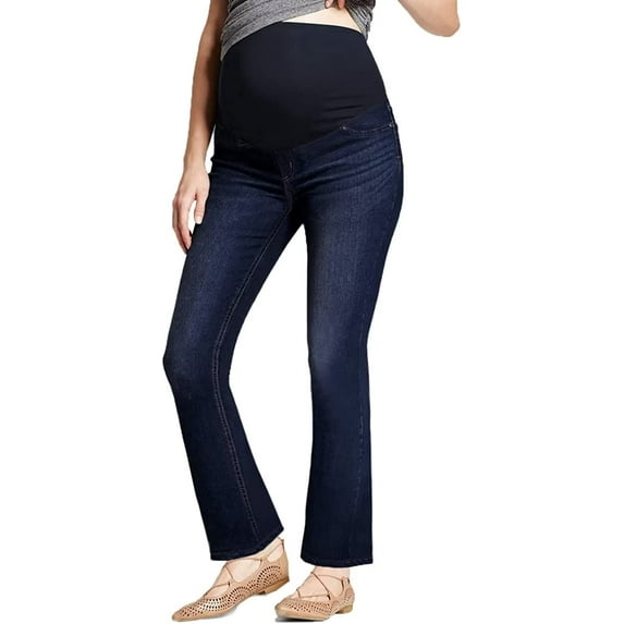 Hybrid & Company Super Comfy Stretch Women's Maternity BootCut Jeans