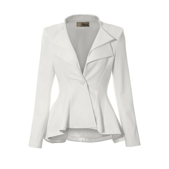 Hybrid & Company Women Double Notch Lapel Office Blazer