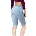 thumbnail image 1 of Hybrid & Company Women's 11.5 inch Inseam Stretchy Denim Bermuda City Short, 1 of 3