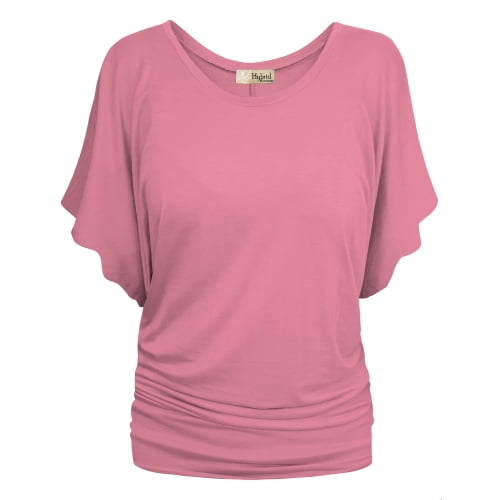 Hybrid & Company Women's Boat Neck Dolman T-Shirt