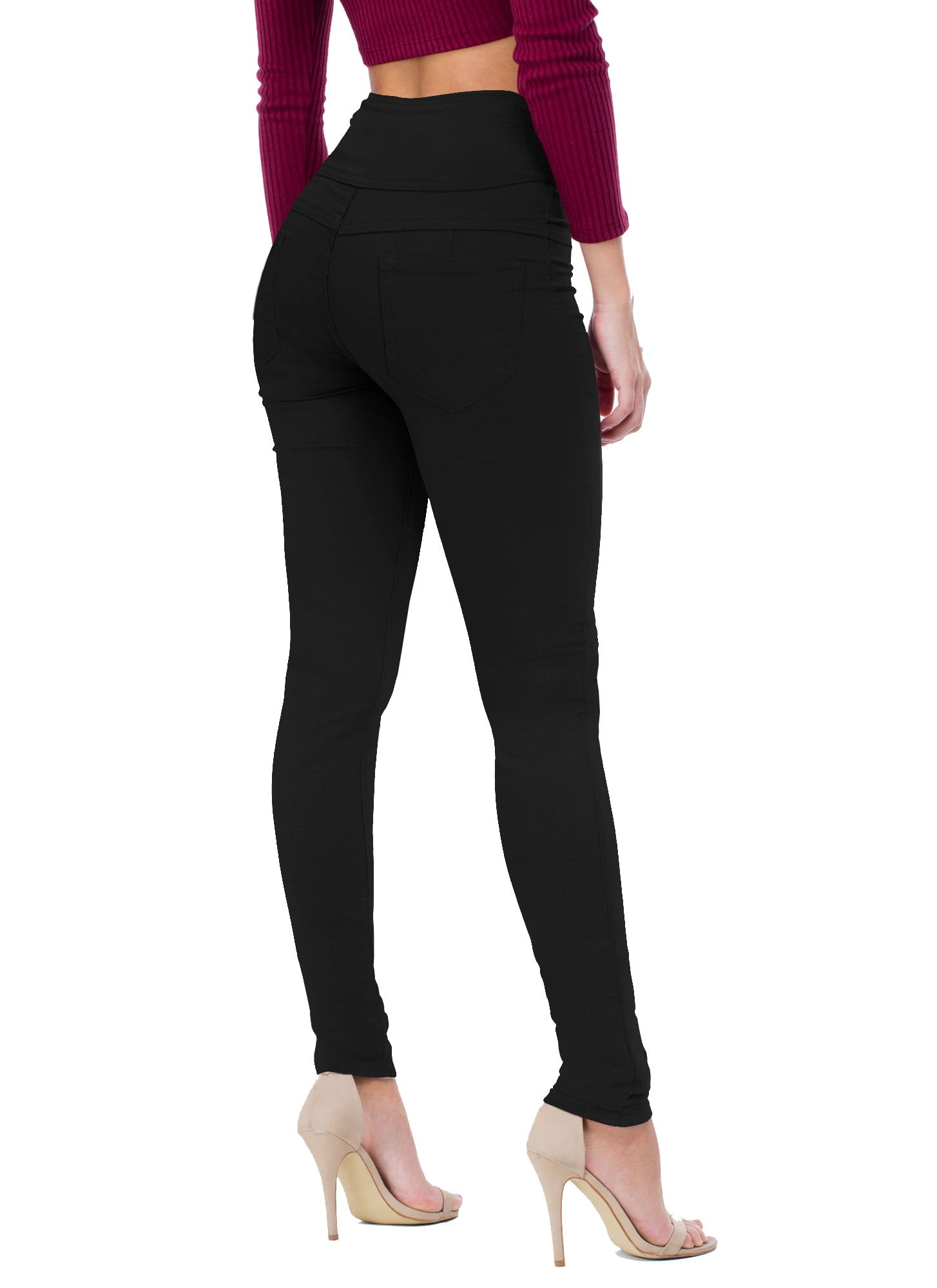 Hybrid & Co. Women's Butt Lift Super Comfy Stretch Denim Skinny Yoga Jeans Yellow