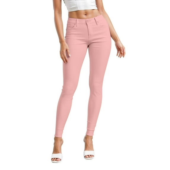 Hybrid & Company Women's Hyper Ultra Stretch Comfy Skinny Pants,BLUSH 3X