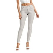 HYBRID & COMPANY Women's Hyper Ultra Stretch Comfy Skinny Pants,LIGHT GREY M