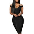 thumbnail image 1 of Hybrid & Company Women’s Sexy Bodycon Stretch Knee Length Midi Bandage Dress, 1 of 4