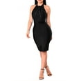 thumbnail image 1 of Hybrid & Company Women’s Sexy Bodycon Stretch Knee Length Midi Bandage Dress, 1 of 1