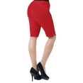 thumbnail image 1 of Hybrid & Company Womens 11.5 inch Inseam Butt Lift Stretch Bermuda City Shorts, 1 of 3