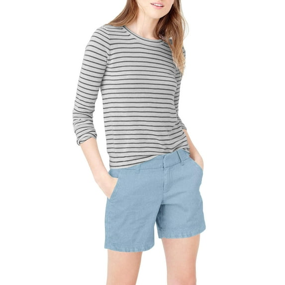 Hybrid & Company Womens Bermuda Walking Shorts Stretch 7 inch Inseam Super Comfy BW31201 NF Light WASH 13