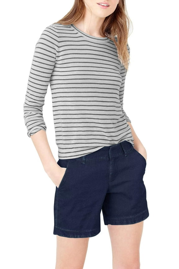 Womens Bermuda Walking Shorts Stretch 7 inch Inseam Super Comfy BW31201 NF Indigo 3