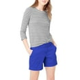 thumbnail image 1 of Hybrid & Company Womens Bermuda Walking Shorts Stretch 7 inch Inseam Super Comfy BW31201X NF Royal 18, 1 of 5