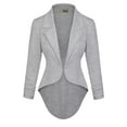 thumbnail image 1 of Hybrid & Company Womens Casual Work High Low Blazer Jacket JK45590 1073T Heather GR M, 1 of 7