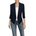 thumbnail image 1 of Hybrid & Company Womens Casual Work Office Open Front Blazer Jacket with Removable Shoulder Pads Made in USA, 1 of 4