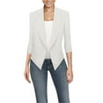 thumbnail image 1 of Hybrid & Company Womens Casual Work Office Open Front Blazer Jacket with Removable Shoulder Pads Made in USA, 1 of 3