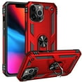 thumbnail image 1 of Hybrid Dual Layer iPhone 15 Plus Case (Red) Magnetic Ring Kickstand Holder Shockproof Cover, 1 of 5
