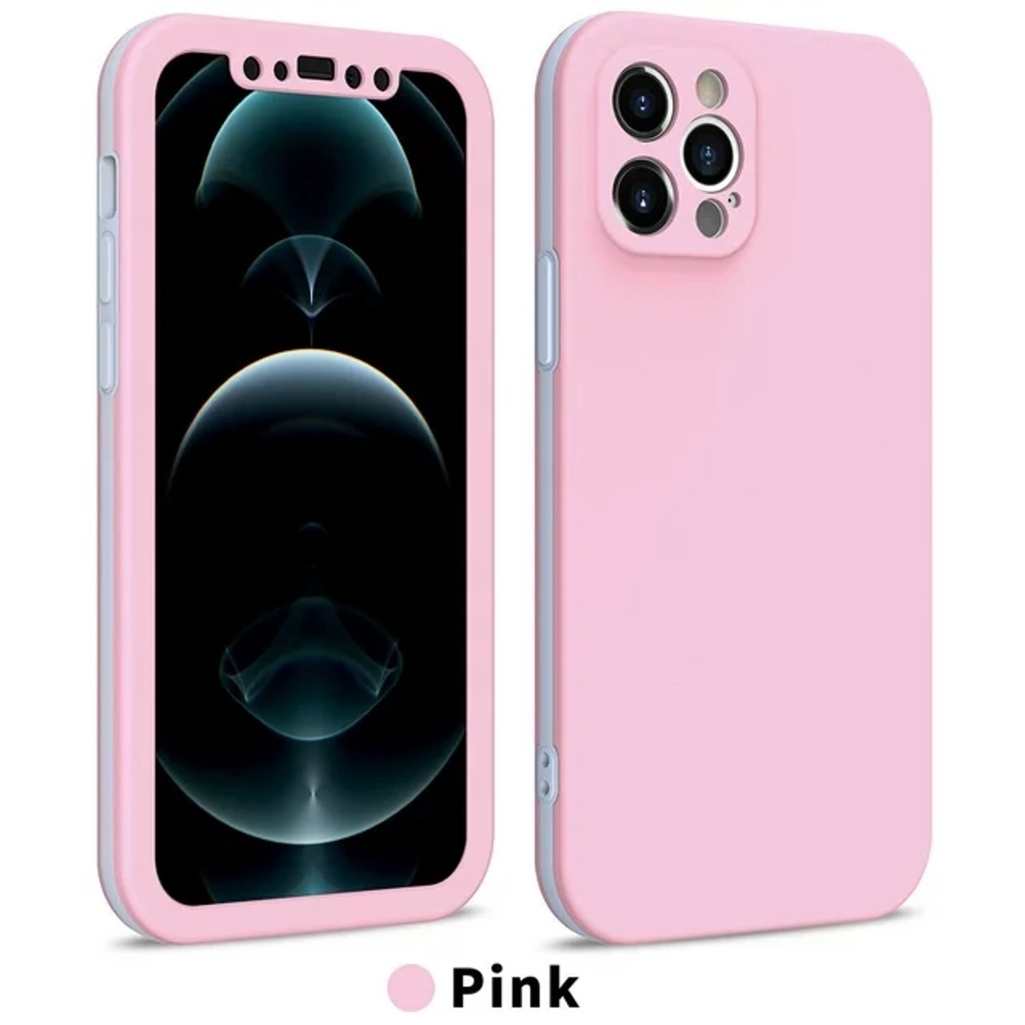 iPhone SE 3 / SE 2 / 8 / 7 ケース ピンク Hybrid Dual Layer iPhone SE 2022 3rd Generation Case (Pink) Camera