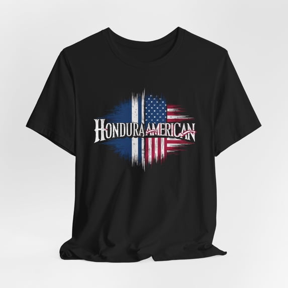 Partiotic Designs Hybrid Flag Honduran American (HondurAmerican) T-Shirt - Hybrid ...